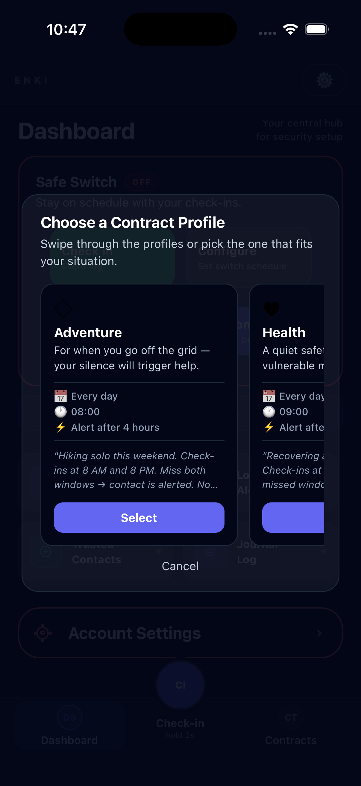 Setup contracts and go live